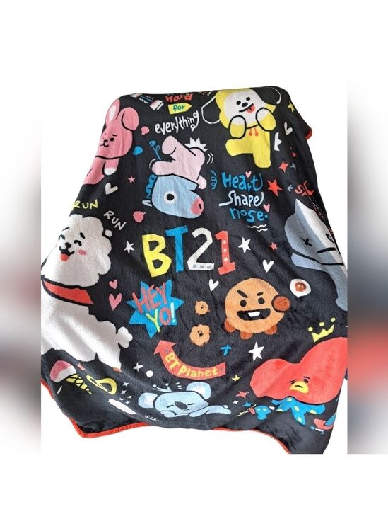 jay franco Other - BT21 K pop band Anime characters soft fleece throw blanket JAY FRANCO oeko tex